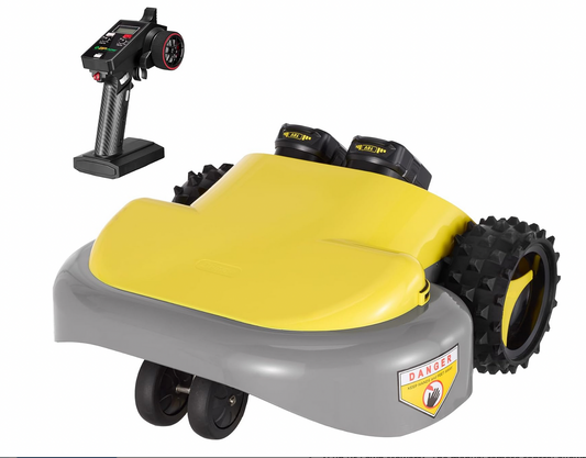 AAAS Fundraiser -- Remote Control Lawn Mower, Battery Powered Rc Lawn Mower, Cut Height 2.0"-3.0", 40% Slope, Remote Control with Adjustable Speeds, 100% Electric All-Wheel Drive